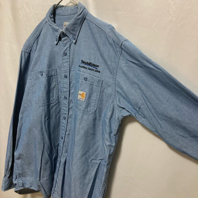 carhartt(カーハート)のCarhartt カーハート 胸ポケット 長袖ワークシャツ ワンポイントロゴ L メンズのトップス(シャツ)の商品写真