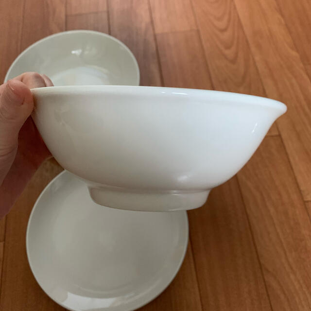 MUJI (無印良品)(ムジルシリョウヒン)の無印良品　食器　深皿　ラーメン皿　3点セット インテリア/住まい/日用品のキッチン/食器(食器)の商品写真