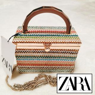 ザラ(ZARA)の新品未使用◆ZARA ザラ　ショルダーバッグ　カラフル　夏　2way　ミニカバン(ショルダーバッグ)