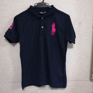 ポロラルフローレン(POLO RALPH LAUREN)のPOLO ビッグポニー ポロシャツ 紺地×ピンク(ポロシャツ)