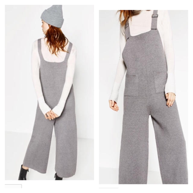 ZARA(ザラ)の新品★ZARAニットサロペット&ニット レディースのパンツ(サロペット/オーバーオール)の商品写真