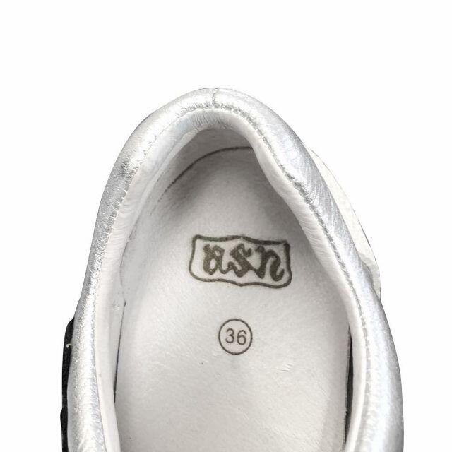 ASH(アッシュ)のアッシュ 17SS NAK BIS SV 刺繍デザインメタリックレザースニーカー レディースの靴/シューズ(スニーカー)の商品写真