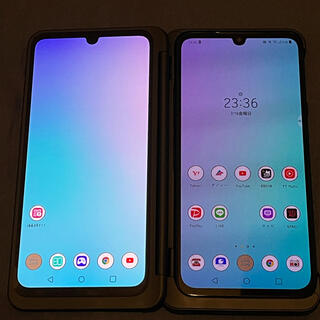 エルジーエレクトロニクス(LG Electronics)のLG G8X ThinQ Dual Screen ブラック SIMロック解除済み(スマートフォン本体)