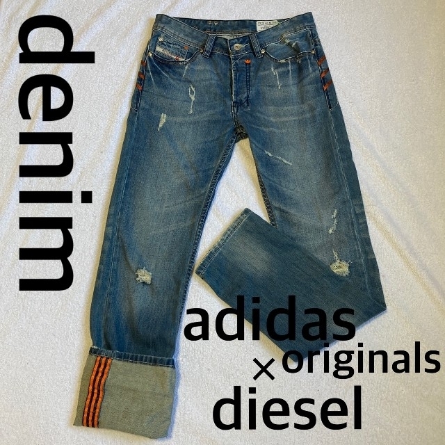 adidas originals diesel コラボ ジーパン デニム | フリマアプリ ラクマ