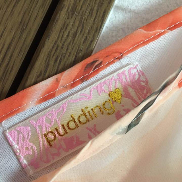 pudding(プディング)の佐江佐江様専用★pudding ワンピース(オレンジ、薔薇柄) レディースのワンピース(ミニワンピース)の商品写真