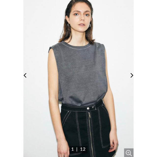 moussy(マウジー)のmoussy HEMP BLEND SLEEVELESS トップス レディースのトップス(カットソー(半袖/袖なし))の商品写真