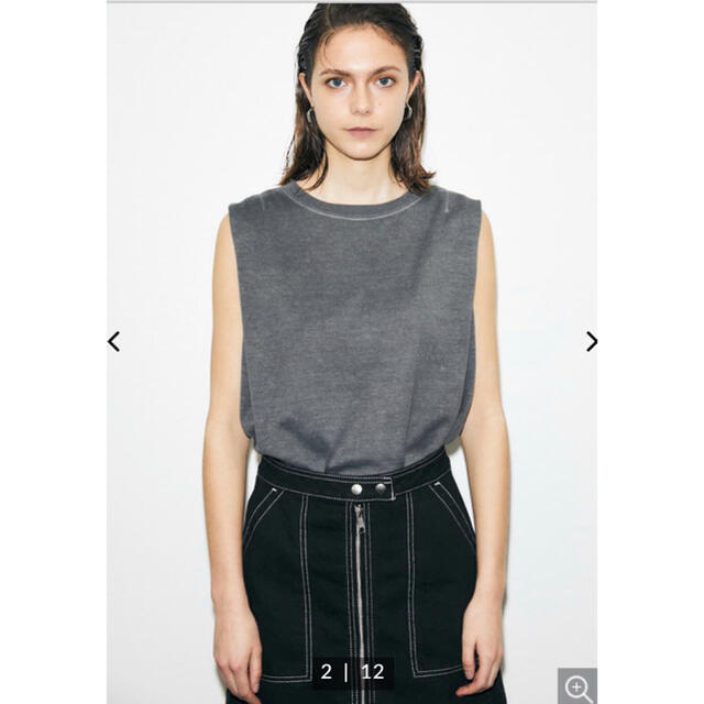 moussy(マウジー)のmoussy HEMP BLEND SLEEVELESS トップス レディースのトップス(カットソー(半袖/袖なし))の商品写真