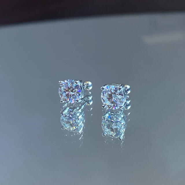 2.0ct 鑑定済み 最高級グレードモアサナイト プラチナ加工