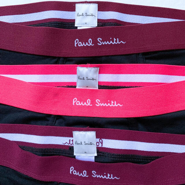 Paul Smith(ポールスミス)の新品　M Paul Smith ポールスミス ロゴ ボクサーパンツ 3枚 メンズのアンダーウェア(ボクサーパンツ)の商品写真