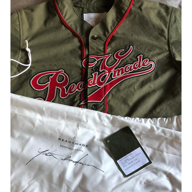 READYMADE baseball shirt ベースボールシャツ size1