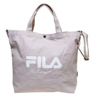 フィラ(FILA)のFILA フィラ トートバッグ ショルダーバッグ 2WAY帆布ロゴ パープル新品(ショルダーバッグ)