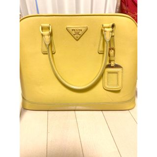 プラダ PRADA ハンドバッグ トートバッグ サフィアーノ イエロー