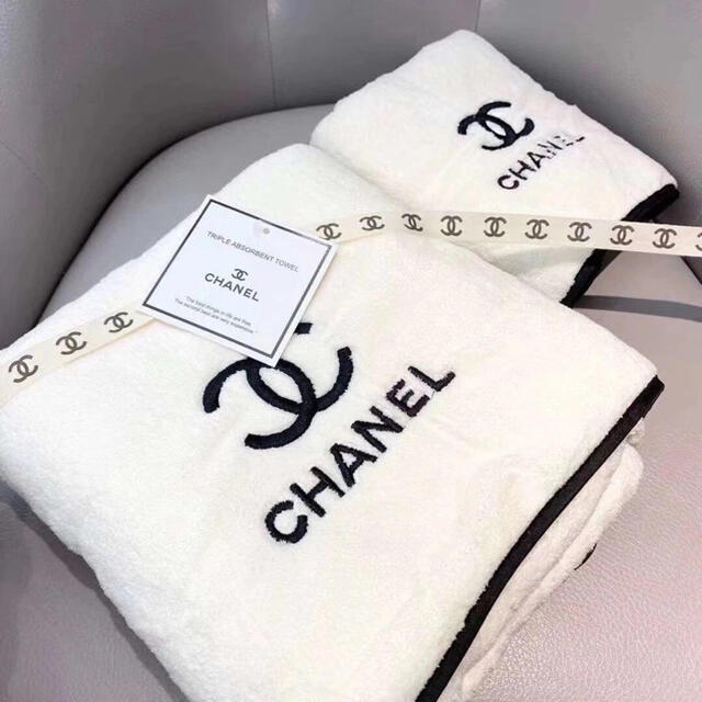 CHANEL　バスタオル　フェイスタオル　タオル二枚組