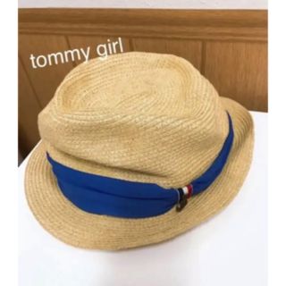 トミーヒルフィガー(TOMMY HILFIGER)のtommygirl 麦わら帽子(麦わら帽子/ストローハット)