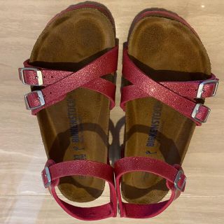 ビルケンシュトック(BIRKENSTOCK)のビルケンシュトック サンダル　ピンク　ラメ　24cm 37(サンダル)