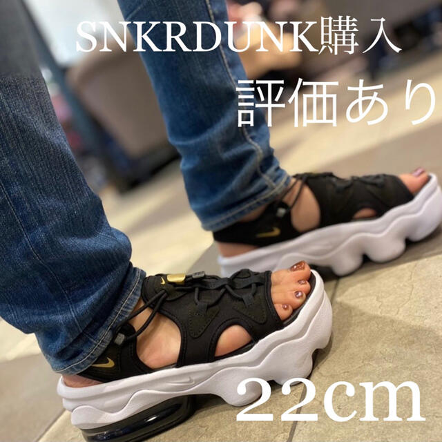 靴/シューズ新品☆エアマックスココサンダル☆黒×白☆22cm☆snkr dunk購入品