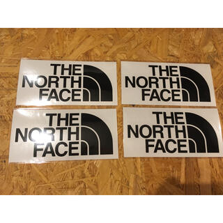 ザノースフェイス(THE NORTH FACE)のノースフェイス カッティングステッカー 黒 4枚 正規品(その他)
