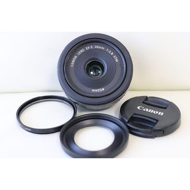 EF-S 24mm F2.8 STM　美品 フード、フィルター付き