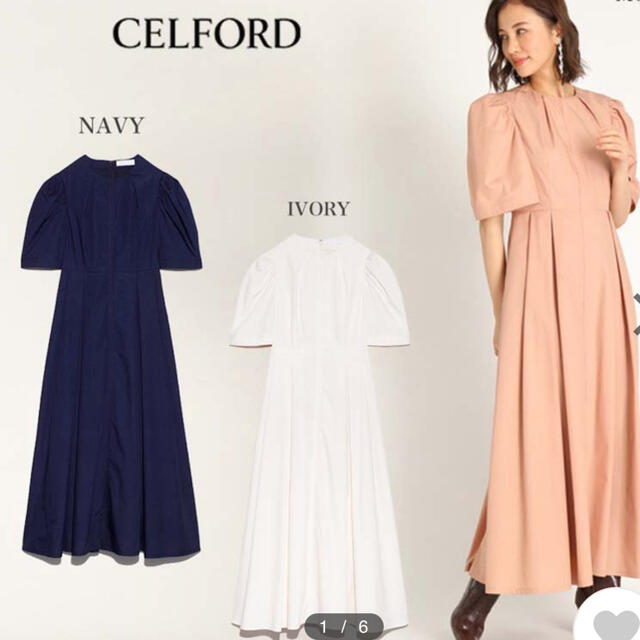 新品紙タグ付⭐️CELFORDセルフォードタイプライターワンピース　ネイビー