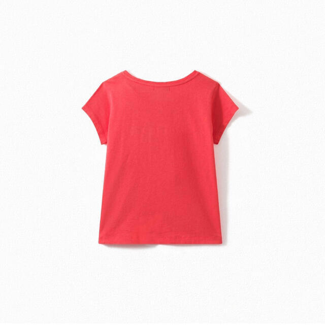 Bonpoint(ボンポワン)のbonpoint ボンポワン 21SS Ｔシャツ 半袖 カットソー 朱色 14 キッズ/ベビー/マタニティのキッズ服女の子用(90cm~)(Tシャツ/カットソー)の商品写真