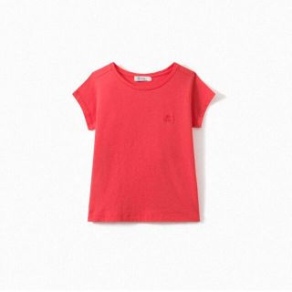 ボンポワン(Bonpoint)のbonpoint ボンポワン 21SS Ｔシャツ 半袖 カットソー 朱色 14(Tシャツ/カットソー)