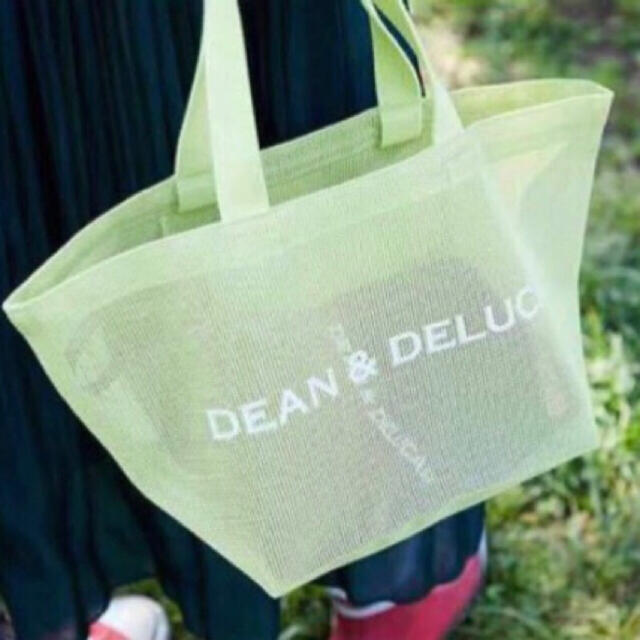 DEAN&DELUCA ＊メッシュトートバッグ Sサイズ ライムグリーン