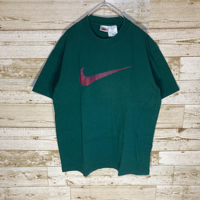 本格派ま! 激レア 90s 銀タグ ナイキ Tシャツ デカロゴ デカス ...