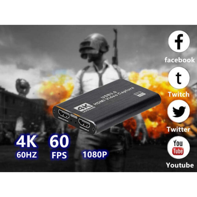 キャプチャーボード USB3.0 ゲーム　ビデオ　60FPS HD1080P画質 1