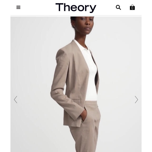 Theory♦︎セオリー♦︎ECO CRUNCHノーカラージャケット 新発売の