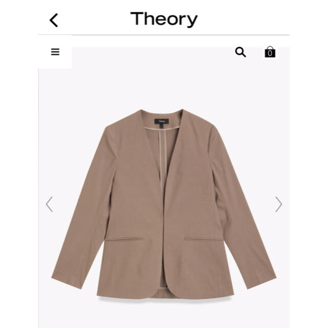 theory(セオリー)のTheory♦︎セオリー♦︎ECO CRUNCHノーカラージャケット レディースのジャケット/アウター(ノーカラージャケット)の商品写真