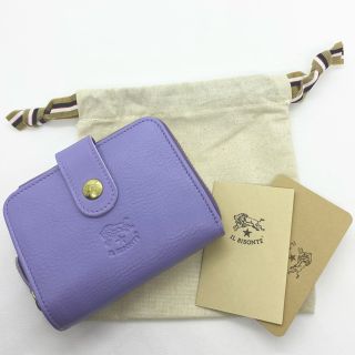 未使用品✨薄い紫色がとても綺麗✨　イルビゾンテ　がまぐち　折り財布