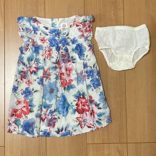 ベビーギャップ(babyGAP)の花柄ワンピース90(ワンピース)