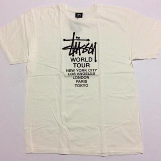 ステューシー(STUSSY)のstussy Tシャツ Mサイズ ステューシー ワールドツアー スケボー(Tシャツ/カットソー(半袖/袖なし))