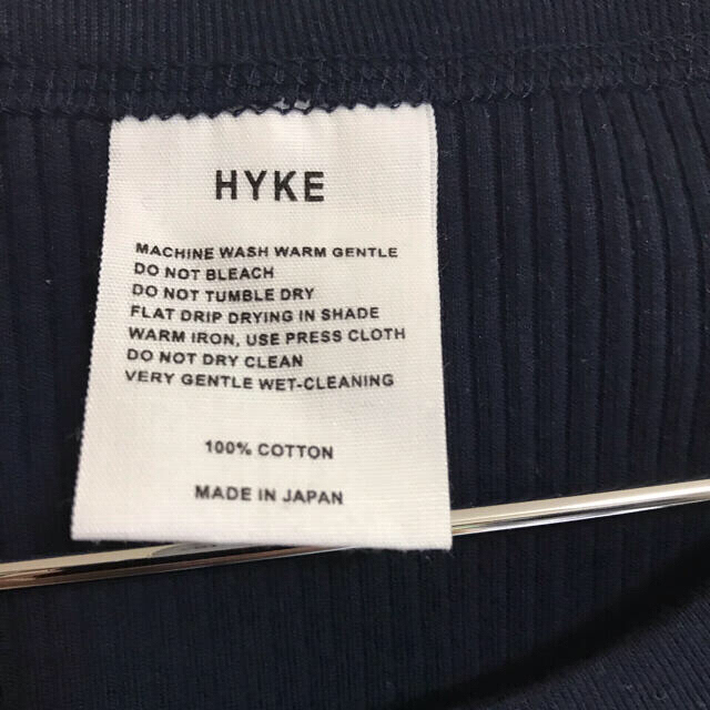 HYKE(ハイク)の【未着用】 HYKE ロングスリーブカットソー　ネイビー　サイズフリー レディースのトップス(カットソー(長袖/七分))の商品写真