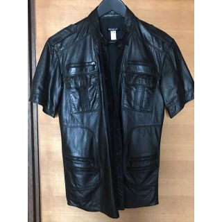 バルマン(BALMAIN)のバルマン　レザーバイカーシャツ(シャツ)