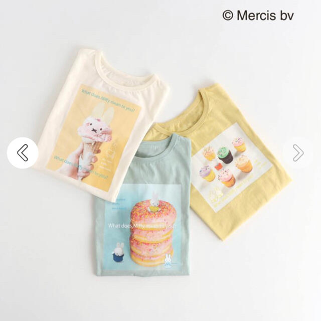 BREEZE(ブリーズ)の【ブリーズ】ミッフィーコラボＴシャツ　110 キッズ/ベビー/マタニティのキッズ服女の子用(90cm~)(Tシャツ/カットソー)の商品写真