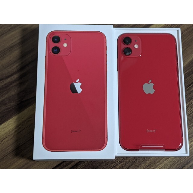 家電・スマホ・カメラ スマートフォン/携帯電話 iPhone 11 (PRODUCT)RED 64 GB SIMフリー equaljustice.wy.gov