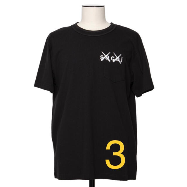 sacai KAWS embroidered tee