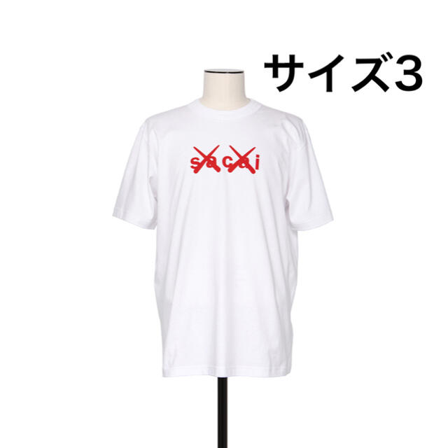 sacai(サカイ)のSacai Kaws Flock Print T-Shirt サイズ3 即完 メンズのトップス(Tシャツ/カットソー(半袖/袖なし))の商品写真