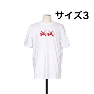 サカイ(sacai)のSacai Kaws Flock Print T-Shirt サイズ3 即完(Tシャツ/カットソー(半袖/袖なし))