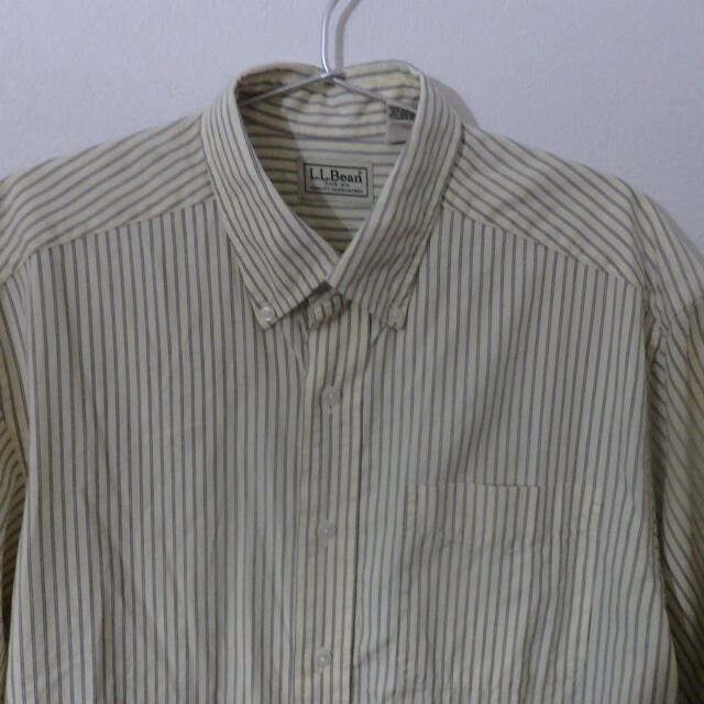 L.L.Bean(エルエルビーン)の古着　used old 70s 80s L.L.Bean ストライプシャツ メンズのトップス(シャツ)の商品写真
