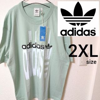 アディダス(adidas)の新品タグ付き ミントグリーン adidas 半袖Tシャツ カットソー メンズ(Tシャツ/カットソー(半袖/袖なし))