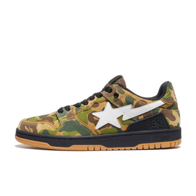 メンズBAPE SK8 STA ABC CAMO GREEN US11 BAPESTA