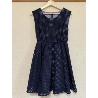 オリーブデオリーブ(OLIVEdesOLIVE)の値下げ　新品　OLIVEdes OLIVE シースルーチェックワンピース(ミニワンピース)