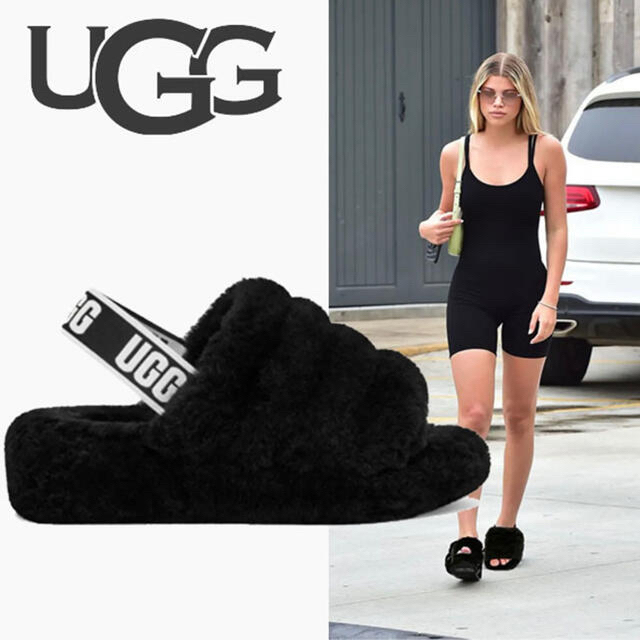 UGG(アグ)のUGG サンダル 23cm  US6 フラッフ イヤー レディースの靴/シューズ(サンダル)の商品写真