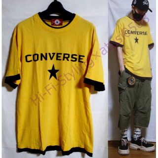 コンバース(CONVERSE)の90s CONVERSE ビンテージ Tシャツ L イエロー ブラック (Tシャツ/カットソー(半袖/袖なし))