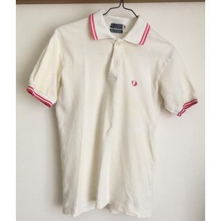 フレッドペリー(FRED PERRY)のフレッドペリー ポロシャツ 白×ピンク(ポロシャツ)