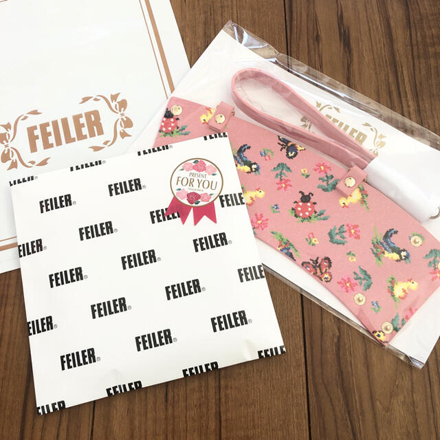 FEILER(フェイラー)のFEILER 新品ハンカチ＆カップホルダー レディースのファッション小物(ハンカチ)の商品写真