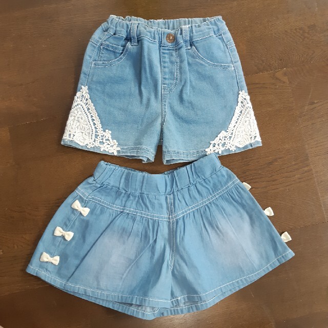 １１０センチ ショートパンツセット キッズ/ベビー/マタニティのキッズ服女の子用(90cm~)(パンツ/スパッツ)の商品写真