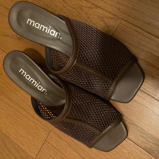 MAMIAN(マミアン)の値下げ　マミアン　MAMIAN メッシュサンダル　ミュール　S レディースの靴/シューズ(サンダル)の商品写真